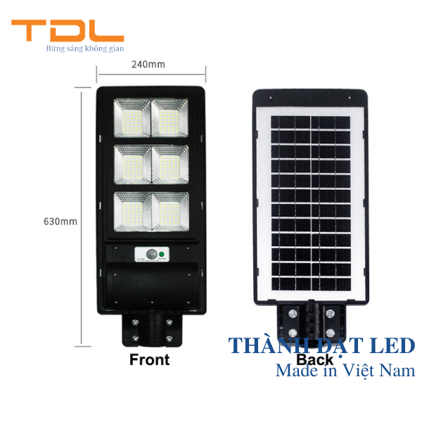 Đèn đường năng lượng mặt trời liền thể TD_LTMM 150w