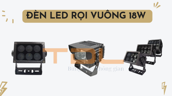 đèn led rọi cột vuông 18w