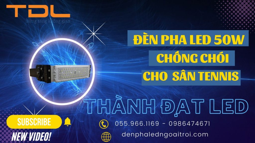 Đèn pha LED thể thao sân tennis 50w