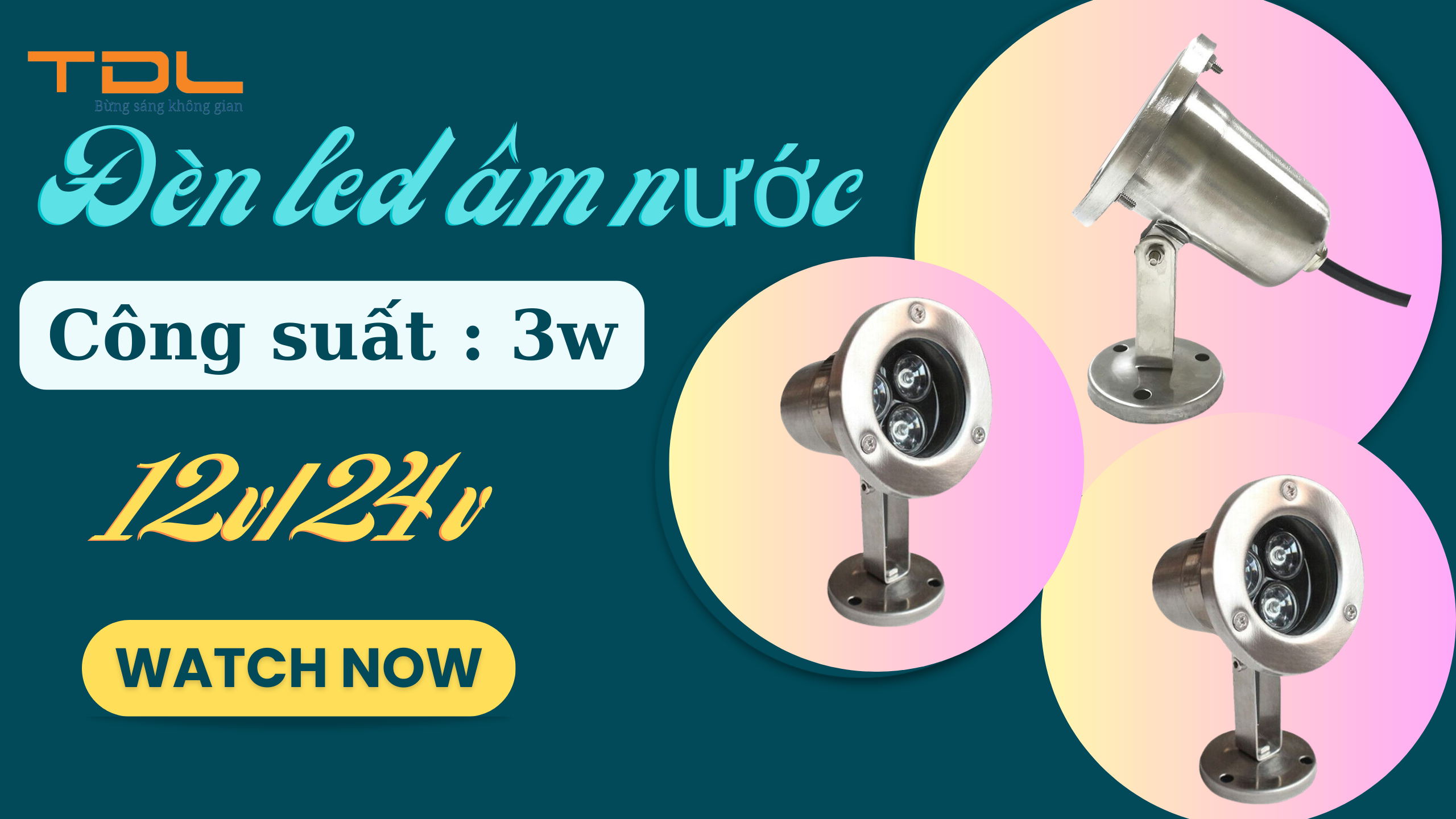 Đèn âm nước TDLAN-D